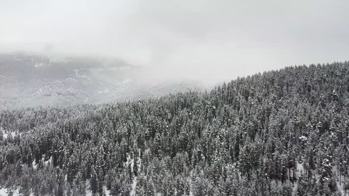 Ilgaz Dağı’nın beyaz örtüsü dronla göz kamaştırdı