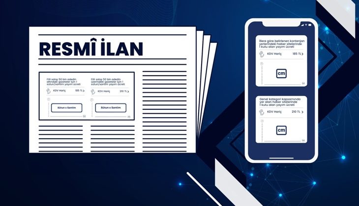 Resmî İlan Fiyat Tarifesi onaylandı