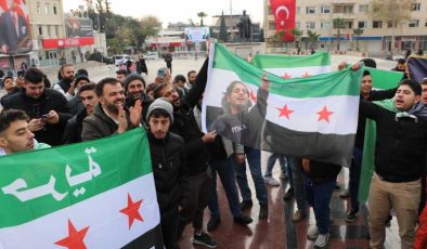 Güneydoğu’da Suriyeliler Esad rejiminin çöküşünü kutladı