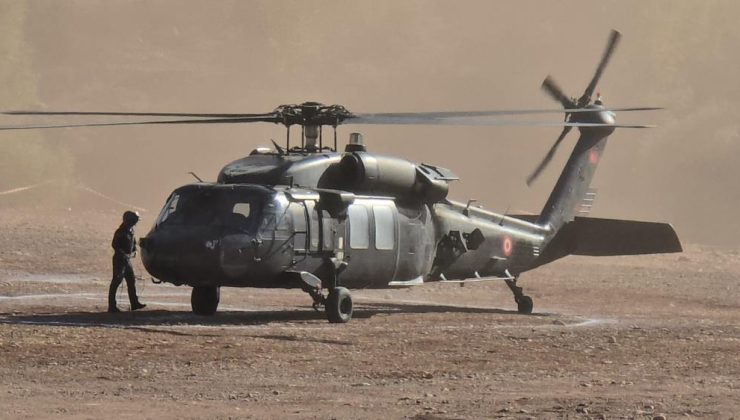 Siirt’te askeri helikopter minik bebek için uçtu