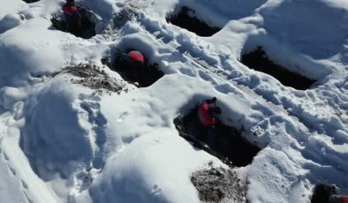 Erzurum’da kara kış için 500 mezar yeri hazırlandı