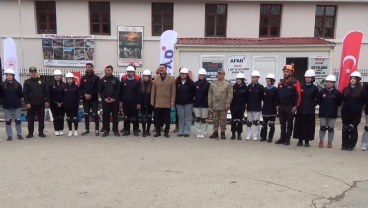 Tunceli’de deprem için müdahale konteynerleri kuruldu