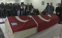 Erzurum’da buz kütlesi düşmesiyle ölen öğrenci için tören düzenlendi