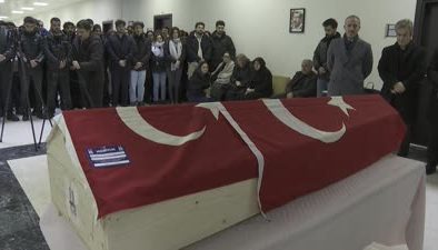 Erzurum’da buz kütlesi düşmesiyle ölen öğrenci için tören düzenlendi