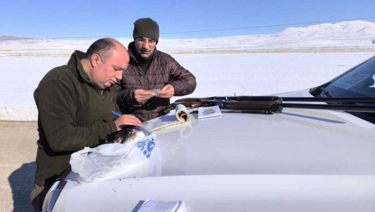 Van’da kaçak avcılara 22 bin lira ceza