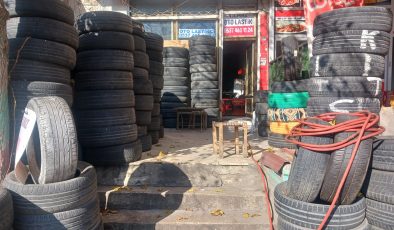 Diyarbakır’daki lastikçilerde kış yoğunluğu yaşanıyor