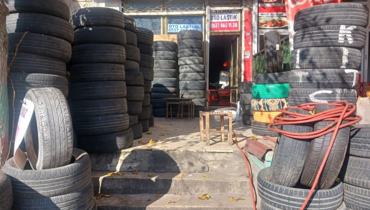 Diyarbakır’daki lastikçilerde kış yoğunluğu yaşanıyor