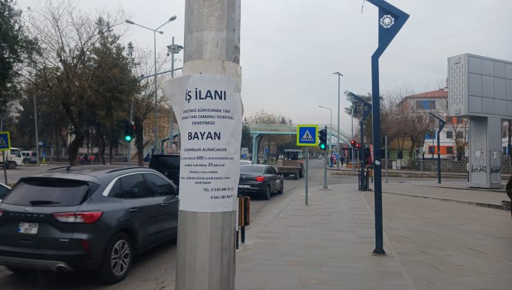 Diyarbakır’da eleman arayanlar çareyi sokaklarda arıyor
