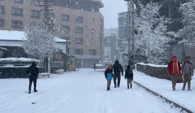 Yüksekova kar altında: eğitime ara verildi