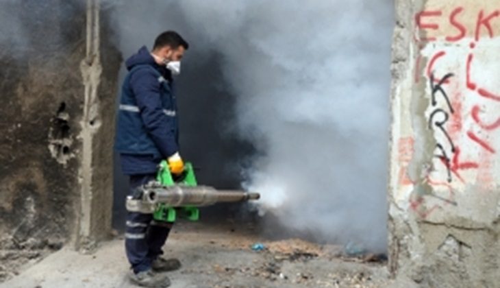 Haşerelere karşı kışlak çalışması başlatıldı