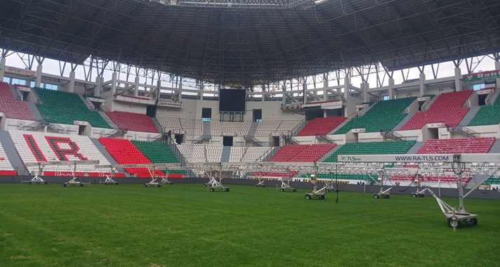 Amedspor-Ankaragücü Maçı İçin Stadyumda Hazırlıklar Sürüyor