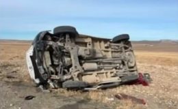 Van’da minibüs takla attı: 1 ölü, 4 yaralı
