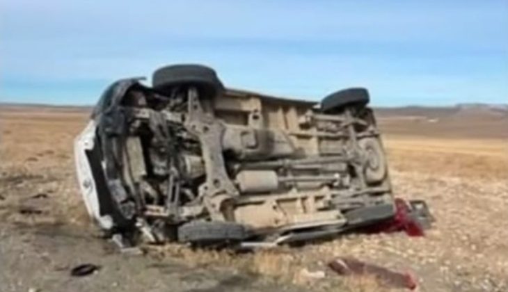 Van’da minibüs takla attı: 1 ölü, 4 yaralı