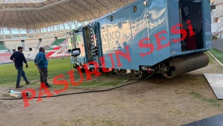Amedspor’a ve Taraftara Müjde: Hibrit Çim Ekme Makinesi Geldi