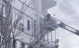 Apartmanda çıkan yangın, 11 kişi etkilendi