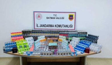 Batman’da 5 bin 105 paket bandrolsüz sigara ele geçirildi