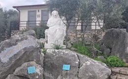 Datça’da Demeter Heykeli’ne çirkin saldırı