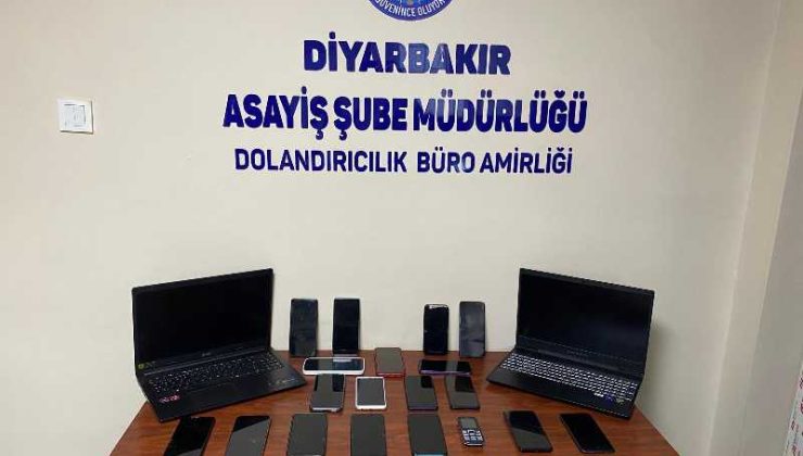Diyarbakır merkezli operasyonda 15 dolandırıcı tutuklandı