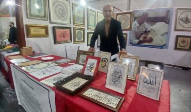 Diyarbakırlı Hattat Mehmet Han Akan, tanıtım günlerinde sanatıyla göz doldurdu