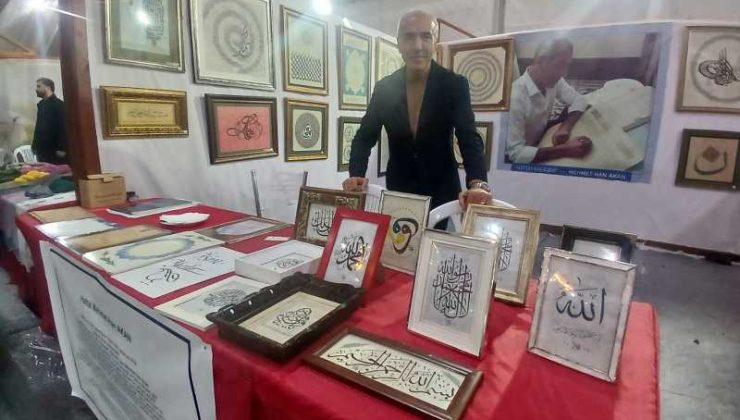 Diyarbakırlı Hattat Mehmet Han Akan, tanıtım günlerinde sanatıyla göz doldurdu