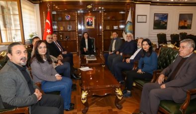 Fıstık Üreticileri Birliğinden Eş Başkan Bucak’a ziyaret