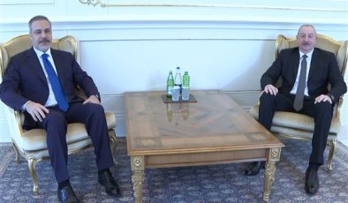 Fidan ve Aliyev, Bakü’de bir araya geldi