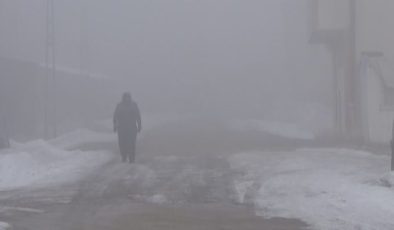 Hakkari’de yoğun sis ve soğuk hava kar etkili oluyor