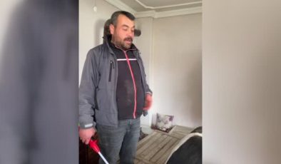 Kaçan tosun evin camını kırarak içeriye girdi