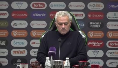 Konyaspor-Fenerbahçe maçının ardından – Jose Mourinho