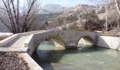 Malatya’da tarihi taş köprü yeniden hayat buldu