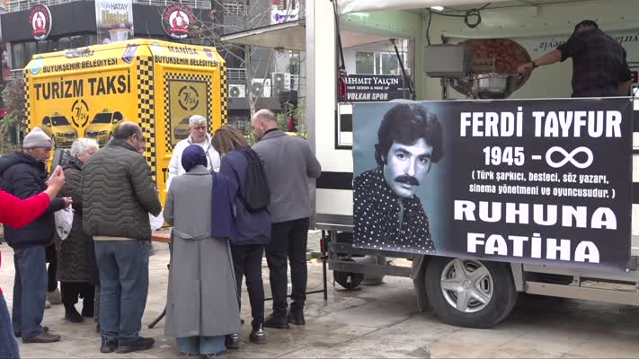 Manisa’da Ferdi Tayfur için lokma hayrı düzenlendi
