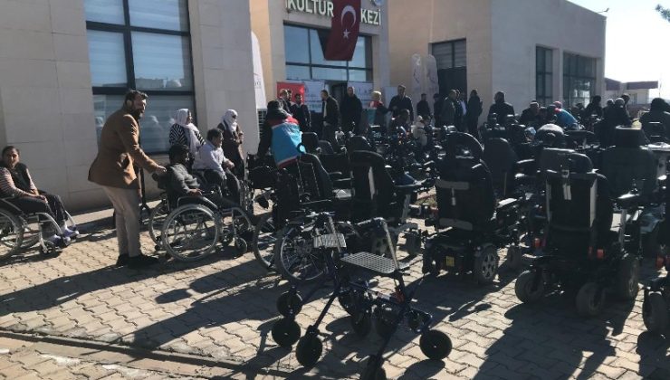 Mardin’de 49 engelli birey tekerlekli sandalye ile buluştu