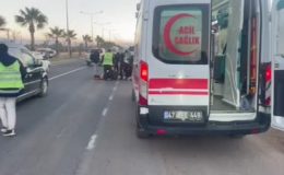 Mardin’de motosiklet ile hafif ticari aracın çarpıştığı kazada 1 kişi yaralandı