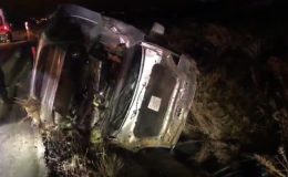 Otomobilin devrilmesi sonucu 1 kişi öldü, 1 kişi yaralandı