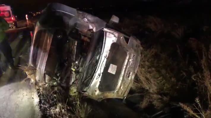 Otomobilin devrilmesi sonucu 1 kişi öldü, 1 kişi yaralandı