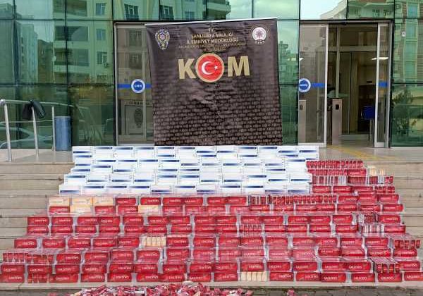 Şanlıurfa’da 10 bin 500 paket kaçak sigara ele geçirildi