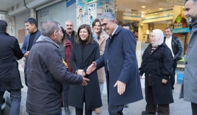 Serra Bucak esnaf ziyaretinde talepleri dinledi
