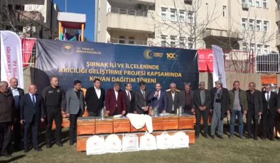 Üreticilere yüzde 70 hibe ile 4 bin 600 arı kovanı dağıtıldı