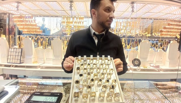 Diyarbakır’da taşlı altın yüzüklere ilgi artıyor