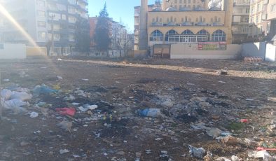 Diyarbakır’da eski kütüphane alanı çöplüğe döndü