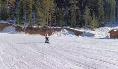 Yıldıztepe Kayak Merkezi’nde yılbaşı hareketliliği