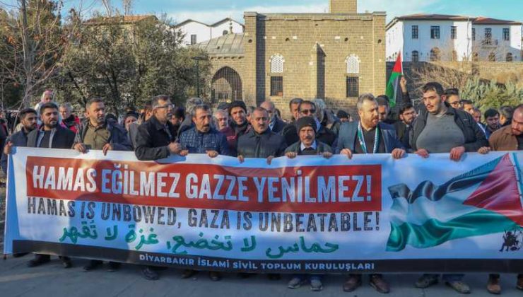 Diyarbakır’da İsrail’in alıkoyduğu Filistinli doktor Ebu Safiyye’ye destek yürüyüşü