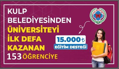 Kulp Belediyesi’nden 153 öğrenciye 15 bin TL eğitim desteği