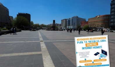Büyükşehir Belediyesi’nden ücretsiz internet hizmeti