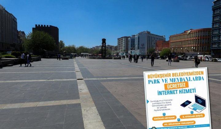 Büyükşehir Belediyesi’nden ücretsiz internet hizmeti