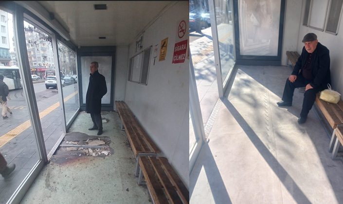 Belediye Ekipleri Harekete Geçti: Otobüs Durağı Onarıldı