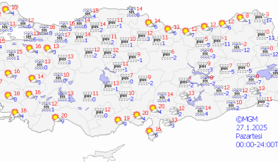 Diyarbakır ve İlçelerinde Sisli ve Parçalı Bulutlu Hava Hakim
