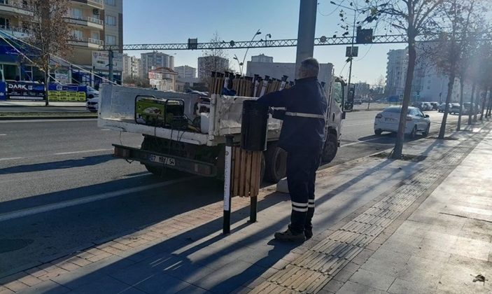 Şehrin girişlerinde temizlik çalışması
