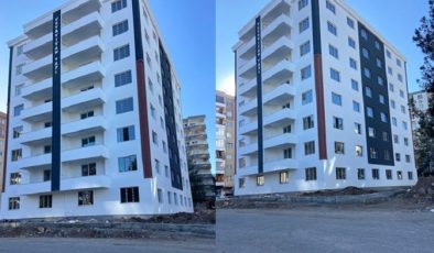 Yıkılan binaların yerine  yeni yapılar yükseliyor