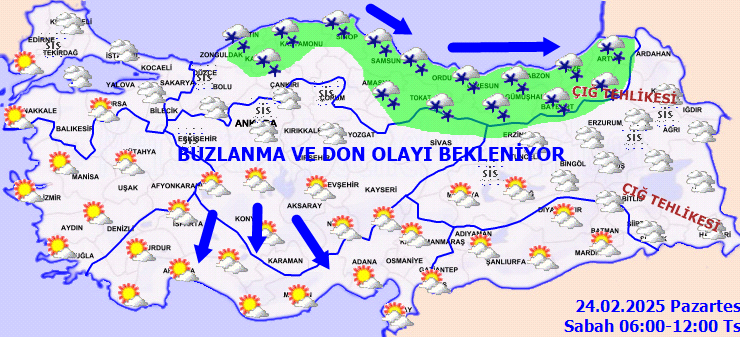 Diyarbakır ve ilçelerinde sert soğuklar etkisini sürdürüyor